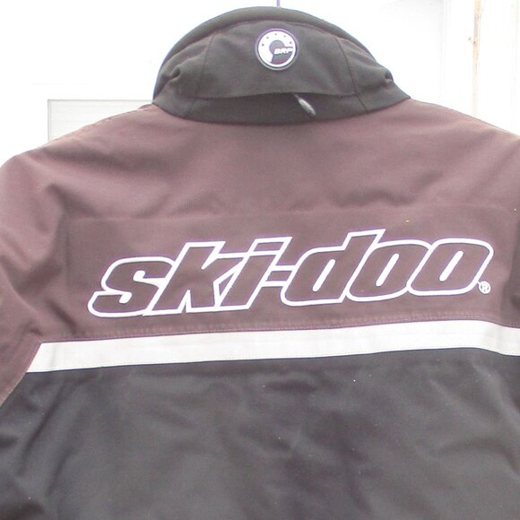 Ski-Doo BRP Jacket Men's Brown & Black Full Zip Snowmobile Insulated Jacket Sz M - Picture 5 of 8